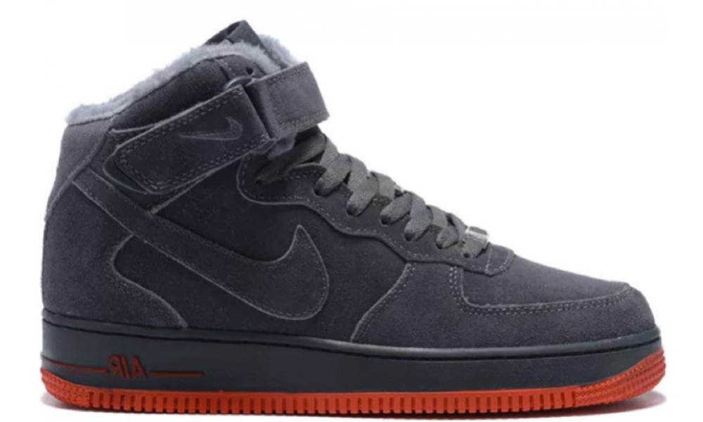 Nike Air Force 1 Mid 07 Grey Red